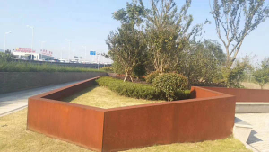 灌云耐候钢挡土墙